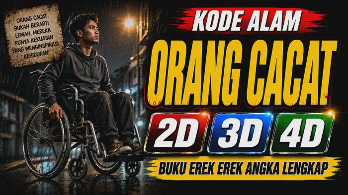 Kode Alam Orang Cacat 2D 3D 4D | Buku Erek Erek Angka Lengkap