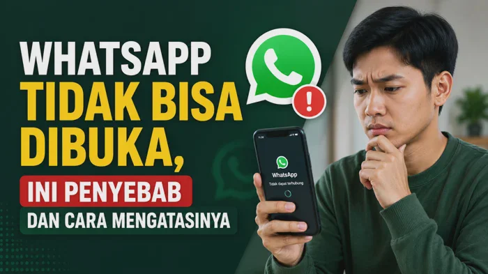 WhatsApp Tidak Bisa Dibuka, Ini Penyebab dan 10 Cara Mengatasinya